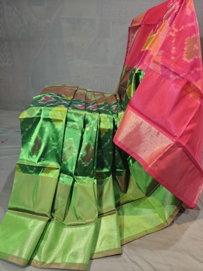 PGMRISSS5Y10ISDC12- Ikat soft silk saree