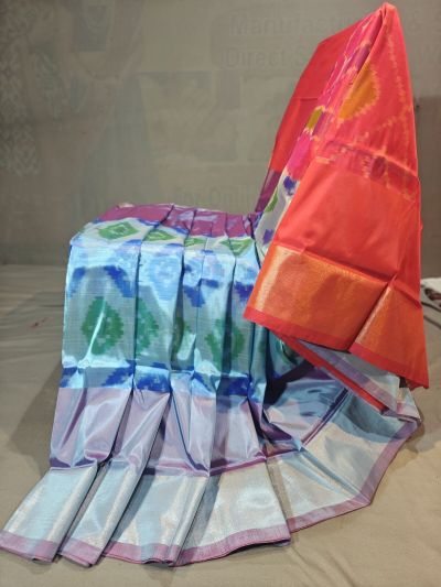 PGMRISSS5Y10ISDC13- Ikat soft silk saree