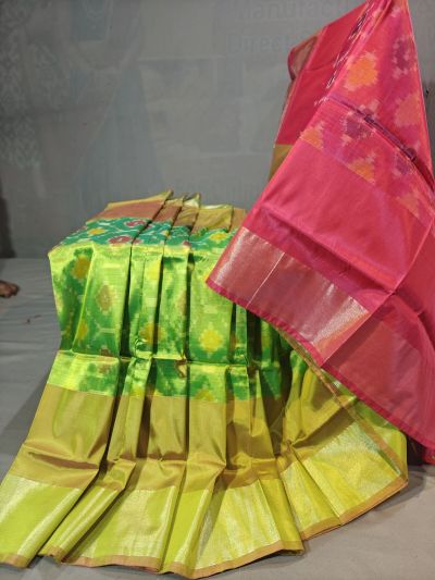 PGMRISSS5Y10ISDC14- Ikat soft silk saree