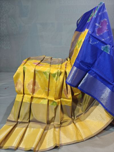 PGMRISSS5Y10ISDC15- Ikat soft silk saree