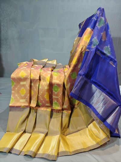 PGMRISSS5Y10ISDC18- Ikat soft silk saree