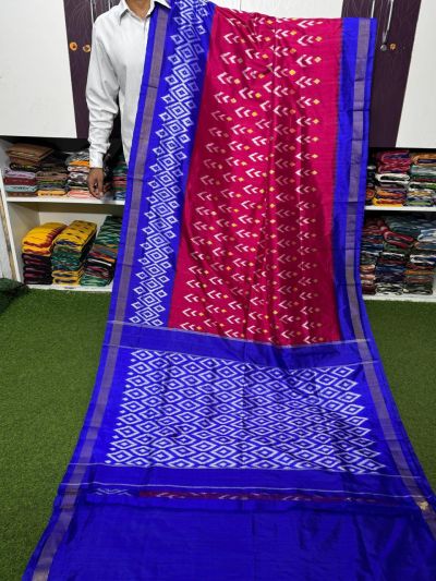 PSRGILWS5Y10XZCC40- light weight Ikat silk saree