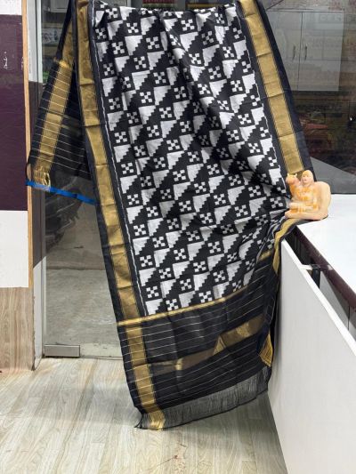 PSRGISDP5Y08ZNCD14- Ikat Silk dupatta