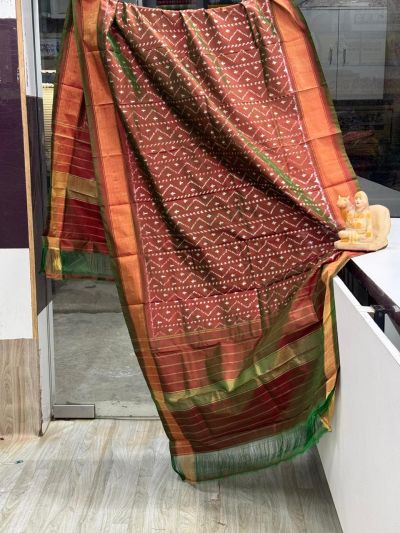 PSRGISDP5Y08ZNCD17- Ikat Silk dupatta