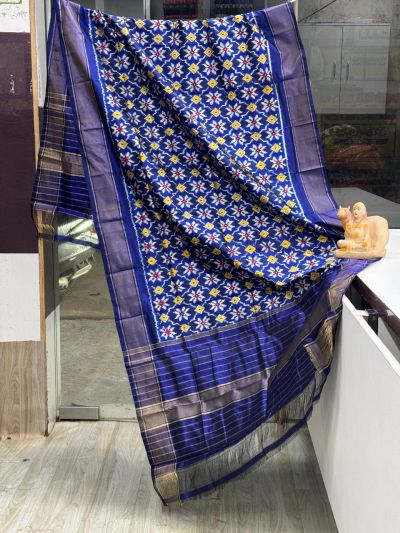 PSRGISDP5Y08ZNCD19- Ikat Silk dupatta