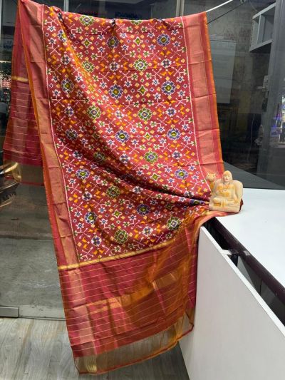 PSRGISDP5Y08ZNCD44- Ikat Silk dupatta