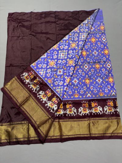 PSSIFSLG5Y10SZDC04- Free Size Ikat Silk Lehenga
