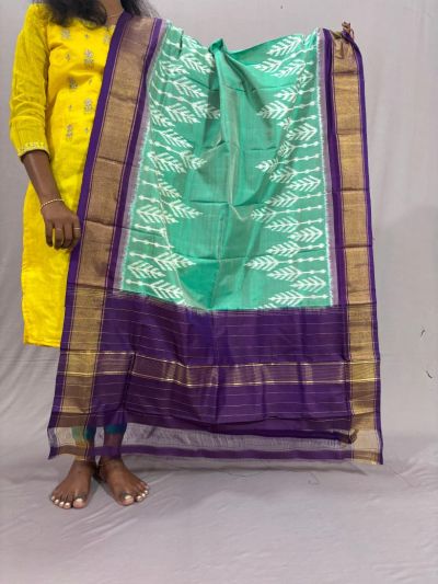 PSSIISDP5Y09ECCD17- Ikat Silk dupatta