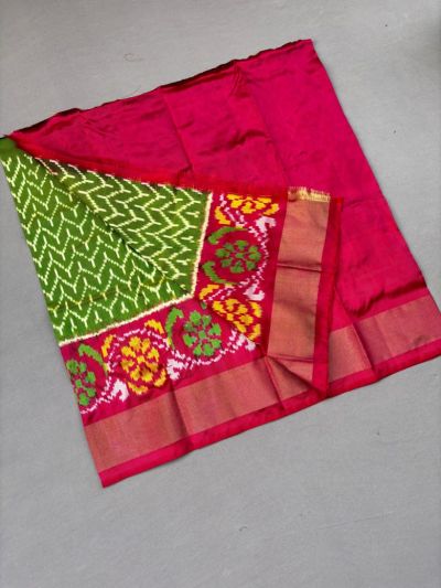 PSSIZSLG5Y08IBDC12- Zero Size Ikat Silk Lehenga