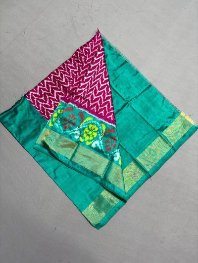 PSSIZSLG5Y08IBDC28- Zero Size Ikat Silk Lehenga