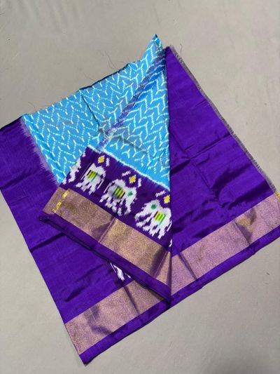 PSSIZSLG5Y08IBDC36- Zero Size Ikat Silk Lehenga