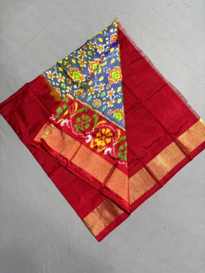 PSSIZSLG5Y08IBDC48- Zero Size Ikat Silk Lehenga