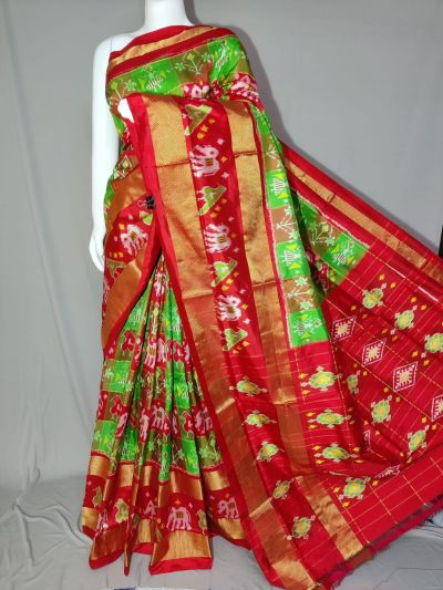 PDLSIDSS5Y11NDCC11- Ikat silk saree
