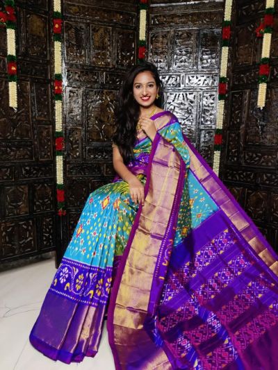 PDLSIDSS5Y11NDCC55- Ikat silk saree