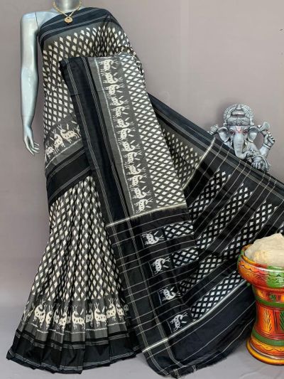 PDLSIDSS5Y12TSCD06- Ikat silk saree
