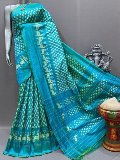 PDLSIDSS5Y12TSCD15- Ikat silk saree