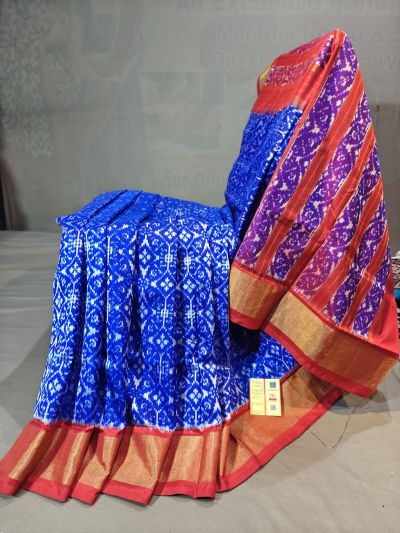 PGMRIDSS5Y12BXDC10- Ikat silk saree