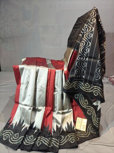 PGMRIDSS5Y12BXDC14- Ikat silk saree