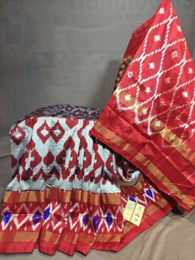 PGMRILWS5Y12XEDC06- light weight Ikat silk saree