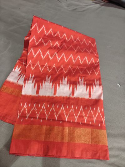 PGMRILWS5Y12XEDC26- light weight Ikat silk saree