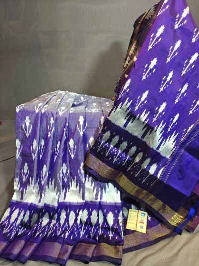 PGMRILWS5Y12XEDC45- light weight Ikat silk saree