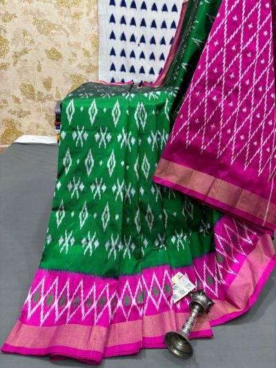 PRMHILWS5Y12XEDD04- light weight Ikat silk saree