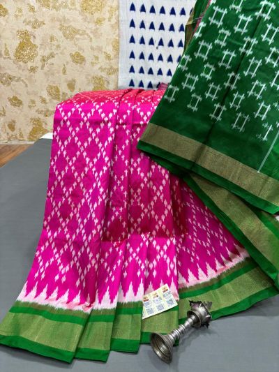 PRMHILWS5Y12XEDD11- light weight Ikat silk saree