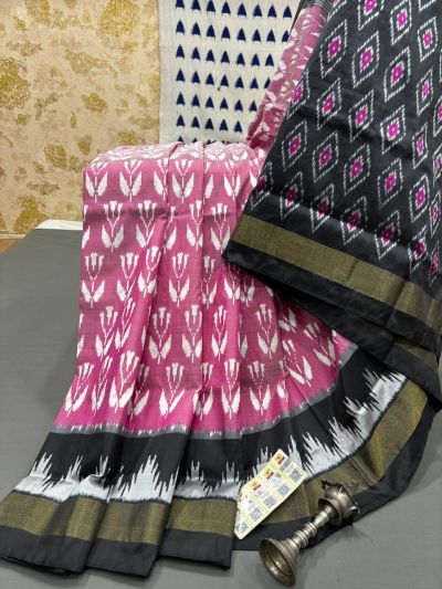 PRMHILWS5Y12XEDD12- light weight Ikat silk saree