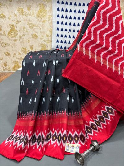 PRMHILWS5Y12XEDD19- light weight Ikat silk saree