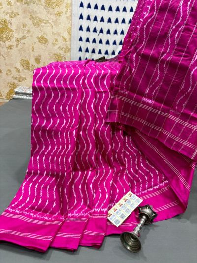 PRMHILWS5Y12XEDD20- light weight Ikat silk saree