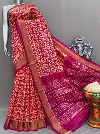PSNTIDSS5Y10NDDC14- Ikat silk saree
