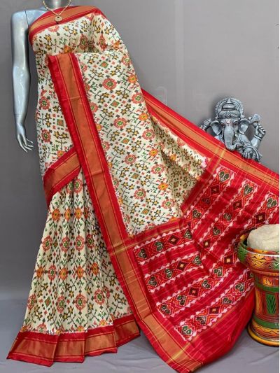 PSNTIDSS5Y10NDDC15- Ikat silk saree