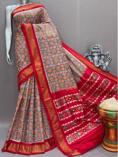 PSNTIDSS5Y10NDDC19- Ikat silk saree
