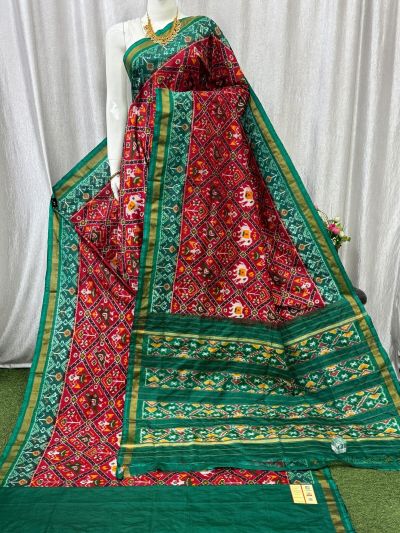 PASKIDSS5Y20DBDC01- Ikat silk saree