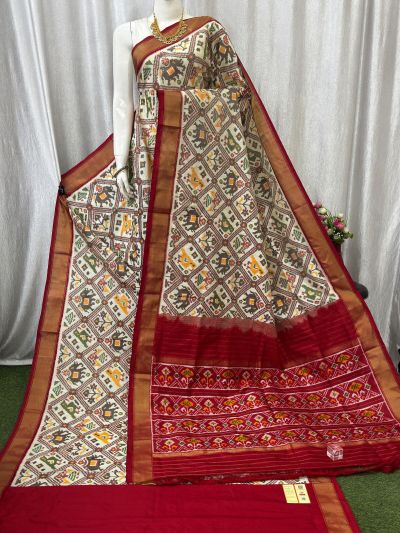 PASKIDSS5Y20DBDC04- Ikat silk saree