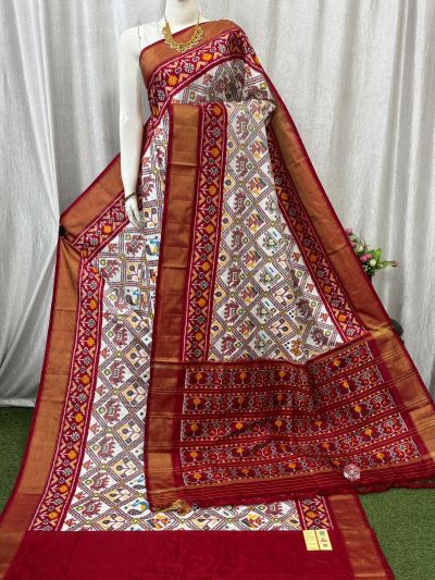 PASKIDSS5Y20DBDC09- Ikat silk saree