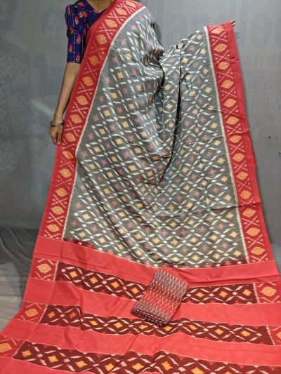 PGMRICTS5Y31INDC03- Ikat cotton saree