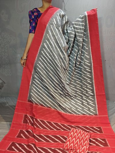 PGMRICTS5Y31INDC04- Ikat cotton saree
