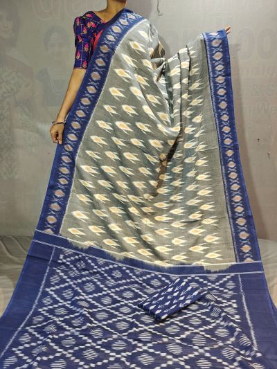 PGMRICTS5Y31INDC07- Ikat cotton saree