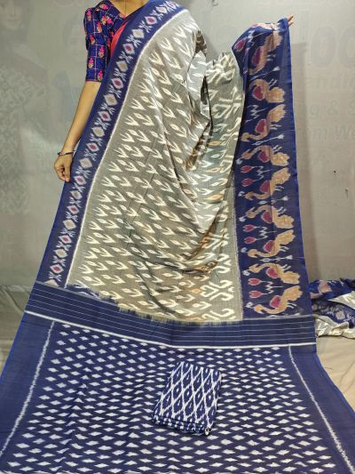 PGMRICTS5Y31INDC12- Ikat cotton saree