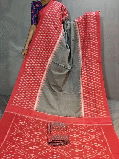 PGMRICTS5Y31INDC14- Ikat cotton saree