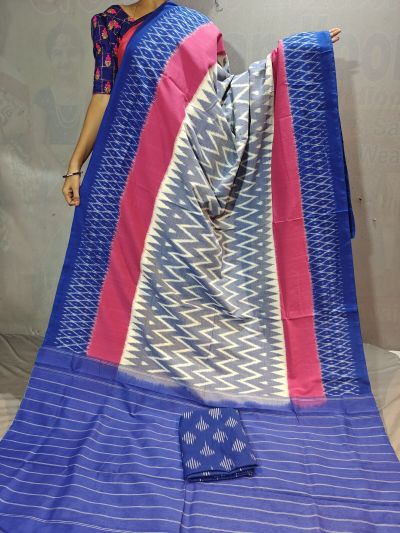 PGMRICTS5Y31INDC16- Ikat cotton saree
