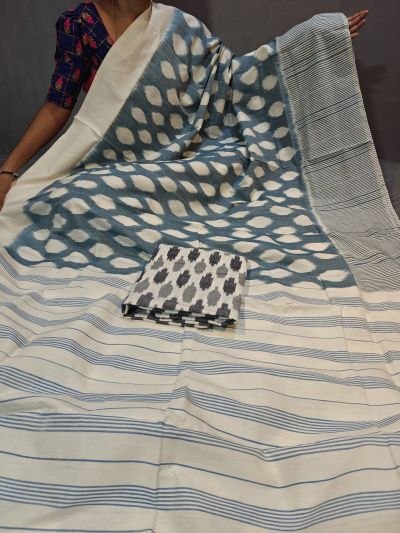 PGMRICTS5Y31INDC20- Ikat cotton saree
