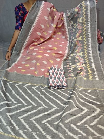 PGMRICTS5Y31INDC26- Ikat cotton saree