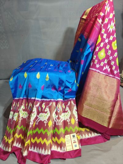 PGMRIDSS5Y20TSDD30- Ikat silk saree