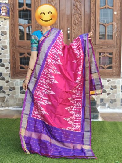 PGMRISDP5N05ECDC05- Ikat Silk dupatta