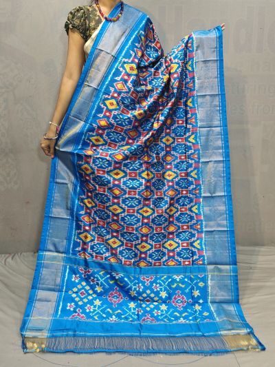 PGMRISDP5N05ECDC06- Ikat Silk dupatta