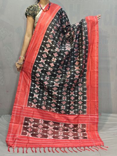PGMRISDP5N05ECDC08- Ikat Silk dupatta
