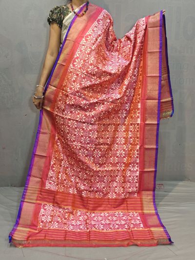 PGMRISDP5N05ECDC09- Ikat Silk dupatta