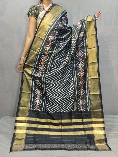 PGMRISDP5N05ECDC11- Ikat Silk dupatta